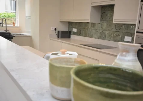 The kitchen at Castle View, Fowey