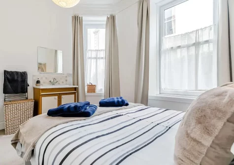 Bedroom #1 at Castle View, Fowey