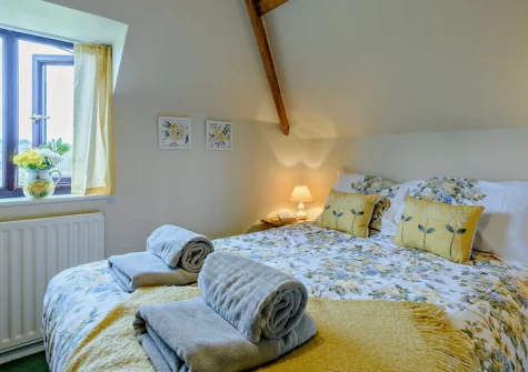 Bedroom #1 at Cedar Cottage, Woolsery