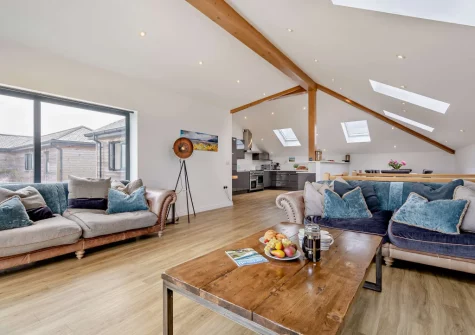 The living area at Cedar Lodge, Carbis Bay