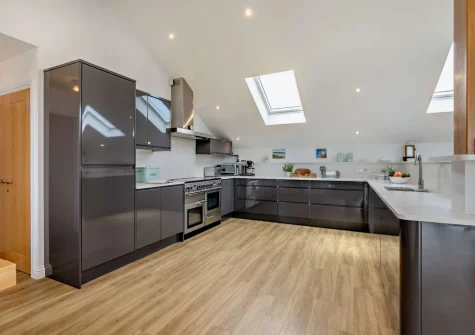 The kitchen at Cedar Lodge, Carbis Bay