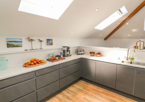 The kitchen at Cedar Lodge, Carbis Bay
