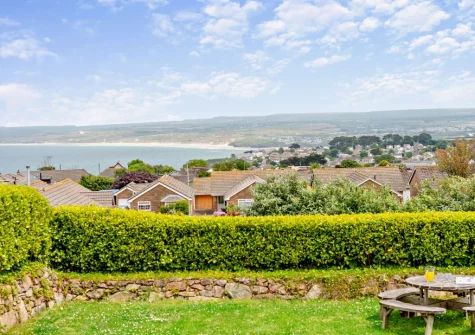 Enjoy stunning far-reaching vistas when you stay at Cedar Lodge, Carbis Bay