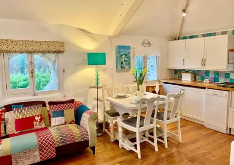 The open-plan living, dining area & kitchen at Chapel Barn, Bodmin
