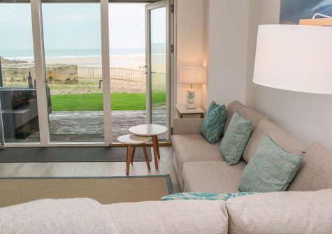 The living area at Chapel Rock View, Perranporth