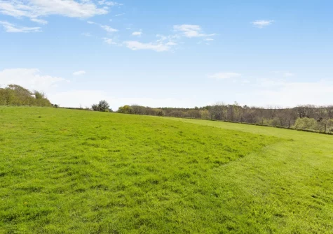 The gated enclosed 2.5 acre paddock, with further open fields available to use, at Mettaford Farm, Hartland