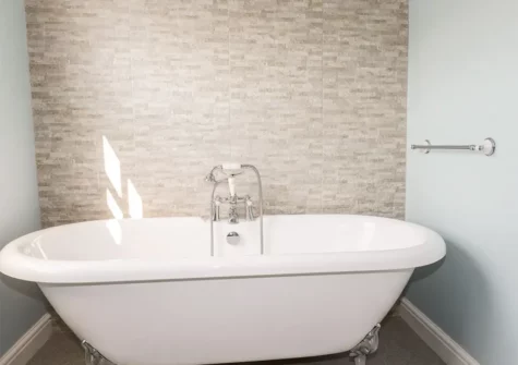 The bathroom at Cherry Orchard House, Mevagissey