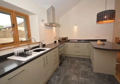 The kitchen at Cherry Tree Barn, Alwington