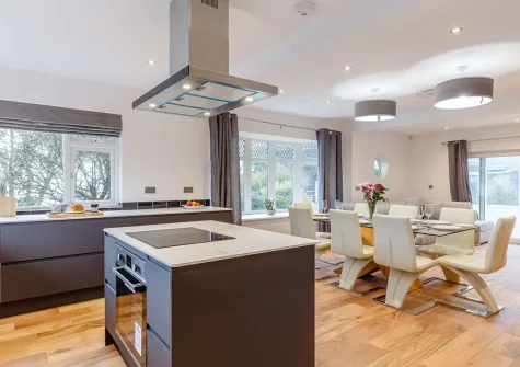 The kitchen & dining area at Cherry Trees, St Newlyn East