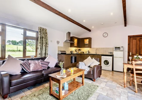The living, dining area & kitchen at Cherry View, South Molton