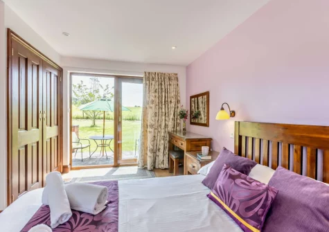 The bedroom at Cherry View, South Molton