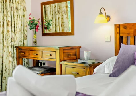 The bedroom at Cherry View, South Molton