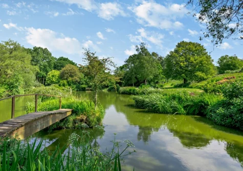 Small ornamental lake in owner's grounds which guests staying at Cherry View are free to explore