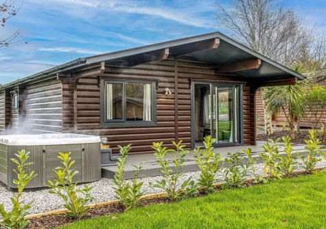 Outside Chestnut, 6 Fingle Glen Lodges, Pathfinder Village