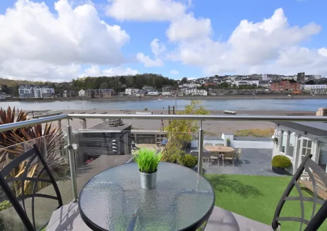 Bedroom #1 balcony & & outdoor sitting area at Chill Out At Number 10!, Bideford