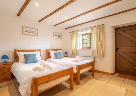 Bedroom #2 at Church Close Cottage, Cusgarne