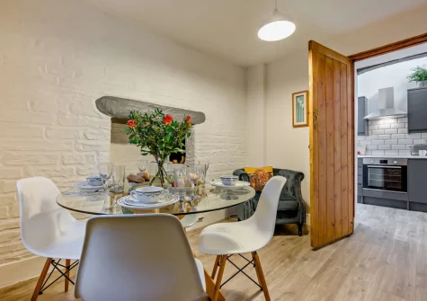 The dining room at Church Cottage, Little Petherick