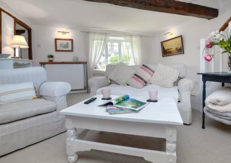 The living area at Church View, Tedburn St Mary