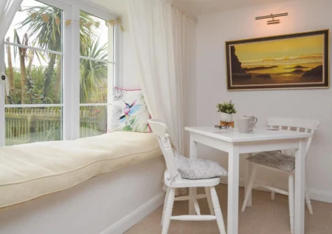 The living area at Church View, Tedburn St Mary