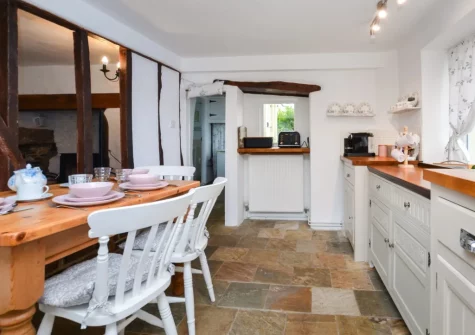 The kitchen & dining area at Church View, Tedburn St Mary
