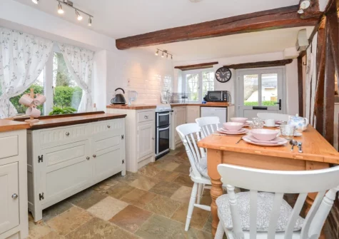 The kitchen & dining area at Church View, Tedburn St Mary