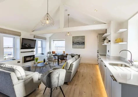 The kitchen at Churchfield Cottage, Appledore