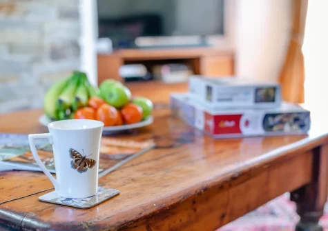 The living room at Churchtown Cottage, Blisland
