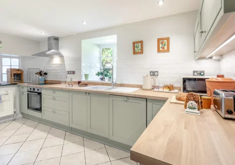 The kitchen at Churchtown Cottage, Blisland
