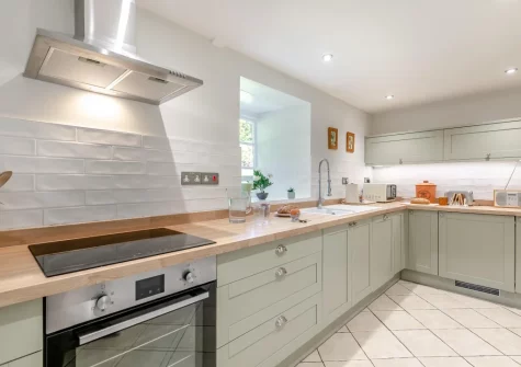 The kitchen at Churchtown Cottage, Blisland