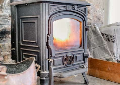 The dining room at Churchtown Cottage, Blisland