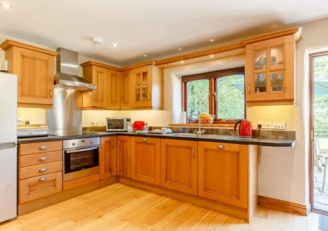 The kitcehn at Churn Cottage, Bokiddick