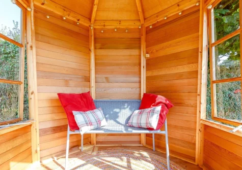 The summer house at Churn Cottage, Bokiddick