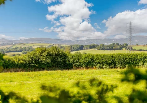 The far-reaching countryside view at Churn Cottage, Bokiddick