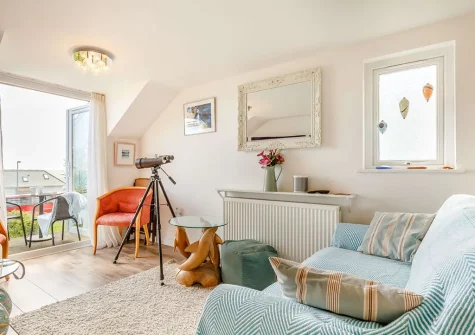 The living room at Chy An Gweal, St Ives