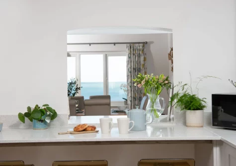 The kitchen at Chy an Mor, Coverack