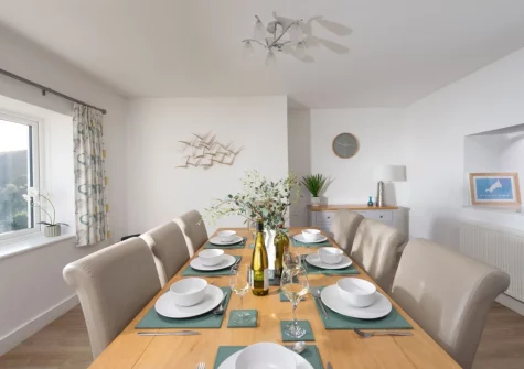 The dining area at Chy an Mor, Coverack