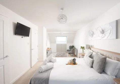 Bedroom #1 at Chy an Mor, Coverack