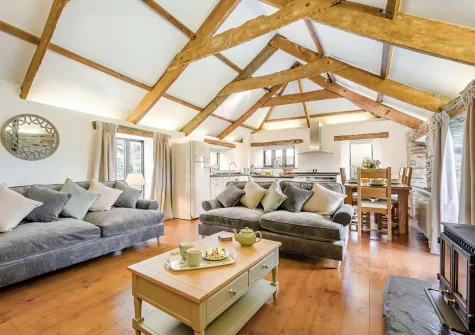 The living area at Chy Kerensa, Trewidland