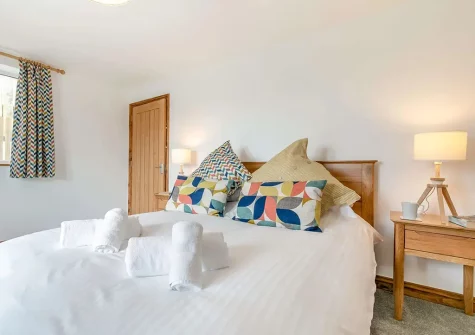 Bedroom #1 at Chy Lowen, Penvose Farm, Tregurrian