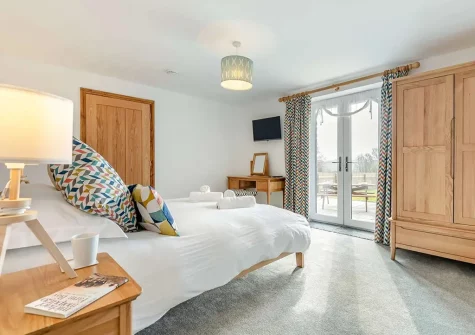 Bedroom #1 at Chy Lowen, Penvose Farm, Tregurrian