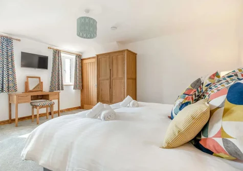 Bedroom #2 at Chy Lowen, Penvose Farm, Tregurrian