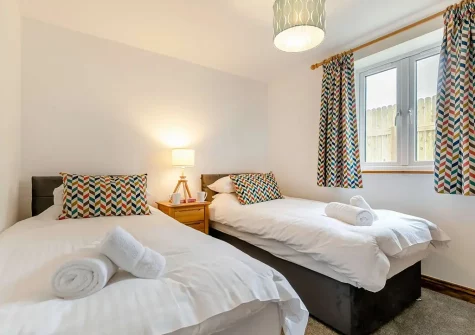 Bedroom #3 at Chy Lowen, Penvose Farm, Tregurrian