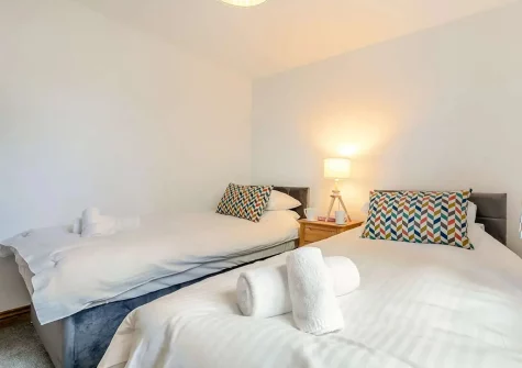 Bedroom #3 at Chy Lowen, Penvose Farm, Tregurrian