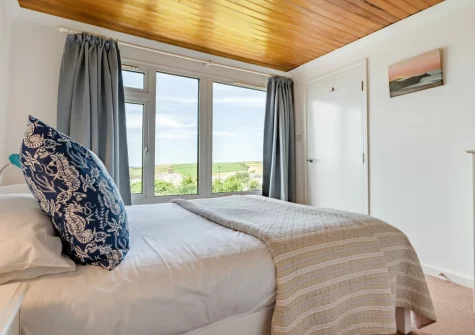 Bedroom #1 at Chy Lymner, Trevone