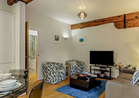 The living area at Chy Marner, Charlestown