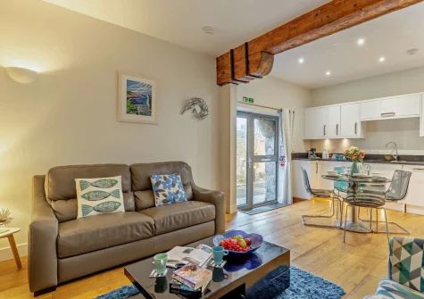 The living area at Chy Marner, Charlestown