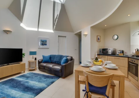 The living & dining area at Chy Vean, Trevone