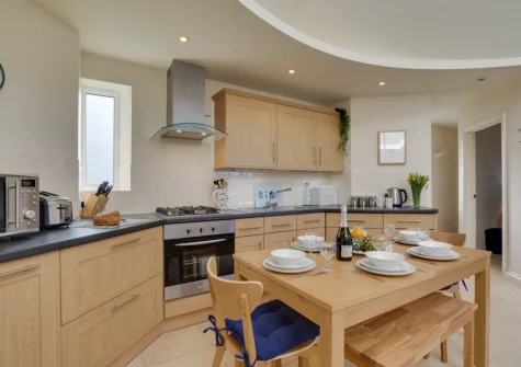 The kitchen & dining area at Chy Vean, Trevone