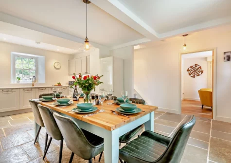 The dining area at Chyventon, Penryn