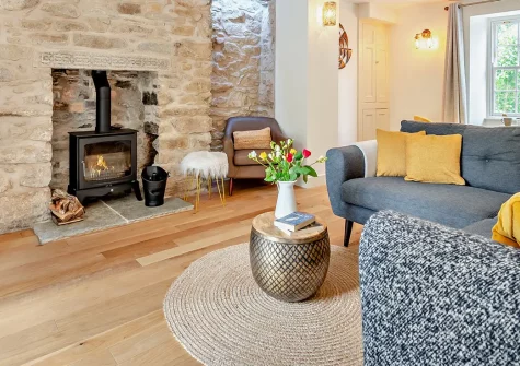 Chyventon, Penryn is an elegant granite farmhouse blending historic charm with modern luxury. Enjoy beautiful south-facing gardens, stylish interiors, and a romantic garden cabin retreat, with easy access to Falmouth's stunning beaches.